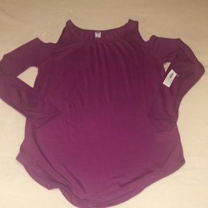 Old Navy cold shoulder top